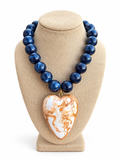 Midnight Swirl Heart Necklace
