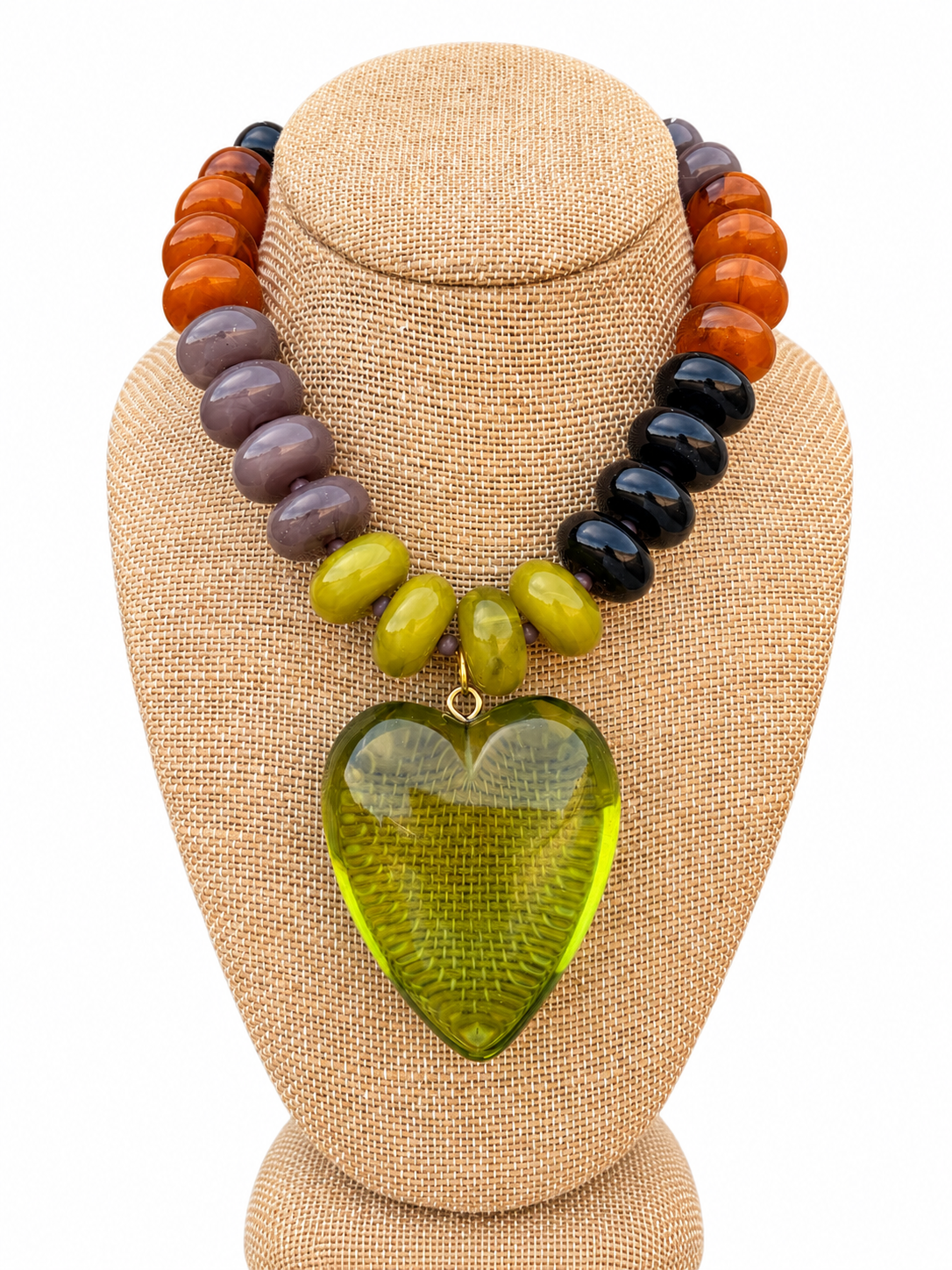 Autumn Glow Heart Necklace