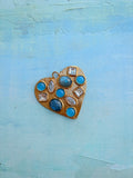 Blue Heart Stone Pendant
