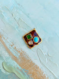 Tortoise Multi-Stone Pendant