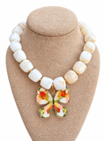 Rebecca x Kate Fall Butterfly Necklace – Ivory