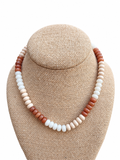 Cinnamon Cream Rondelle Necklace