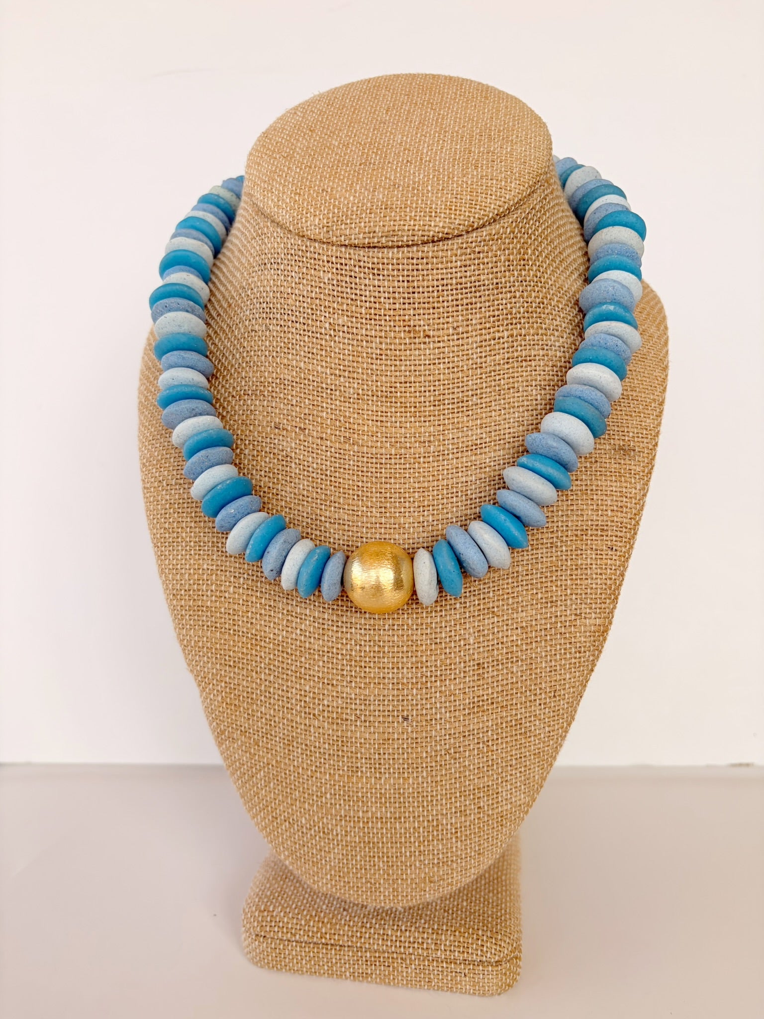 Mixed Blue Addison Necklace – 16.5”