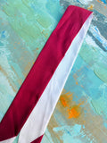 Crimson & White Game Day Scarf – 34”