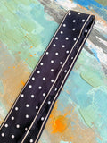 Black & White Polka Dot Scarf – 34”
