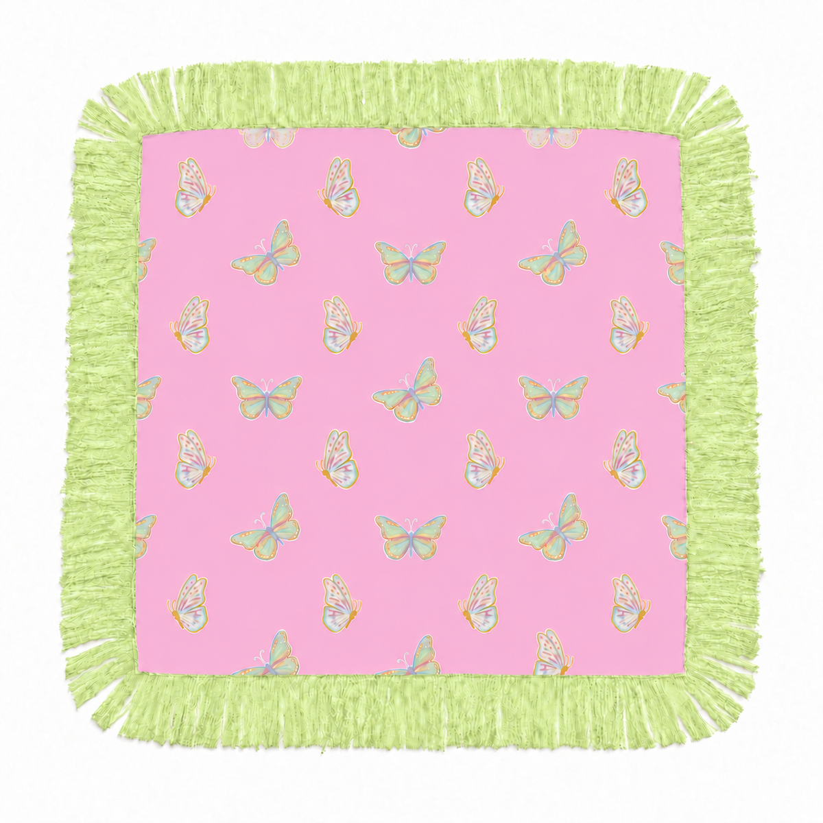 The Pastel Flutter - green fringe preorder!