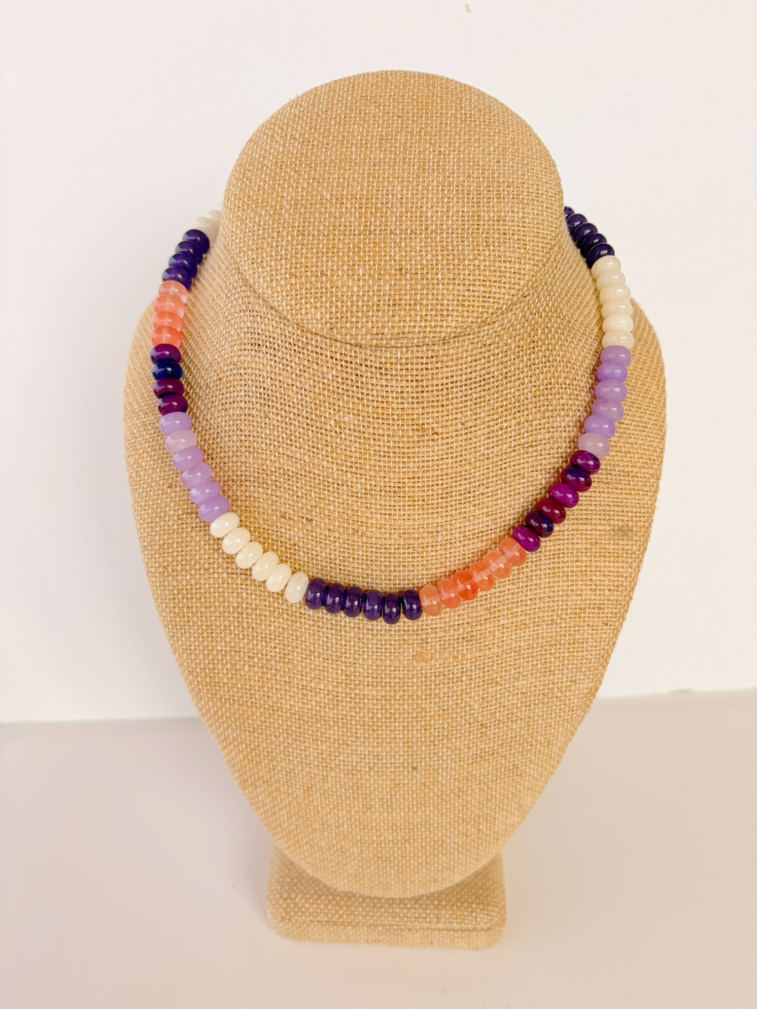 Mixed Rondelle Necklace – 15.5” + Extender