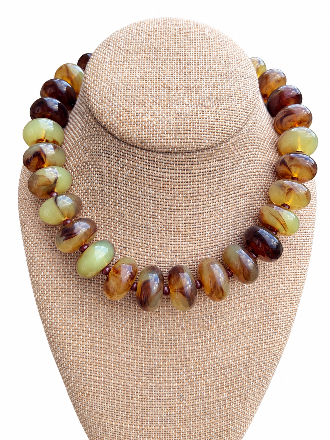 Olive Toffee Necklace