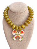 Rebecca x Kate Fall Butterfly Necklace – Olive