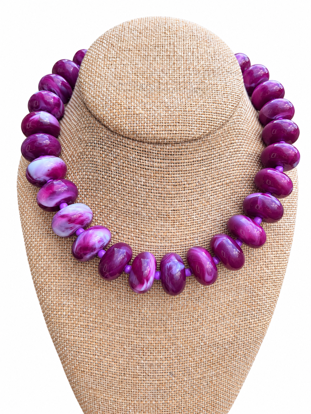 Plum Swirl Necklace
