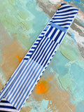 Blue Striped Scarf – 34”