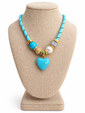 Blue Skies Heart Necklace