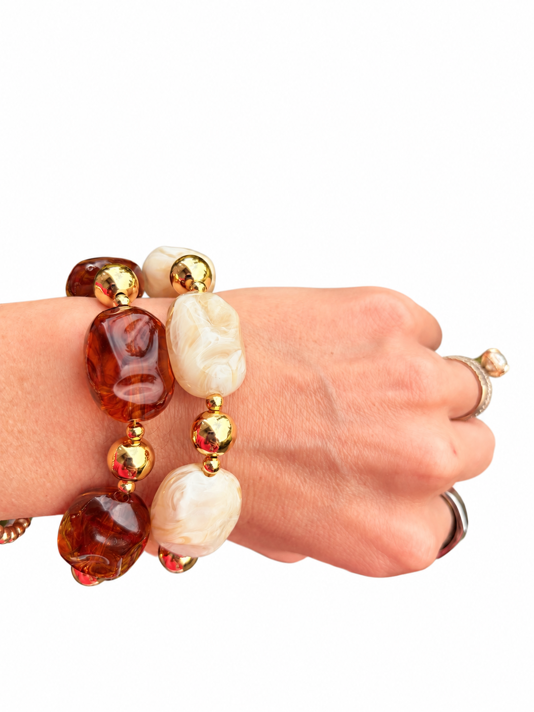 Marbled Glow Bracelet - Amber