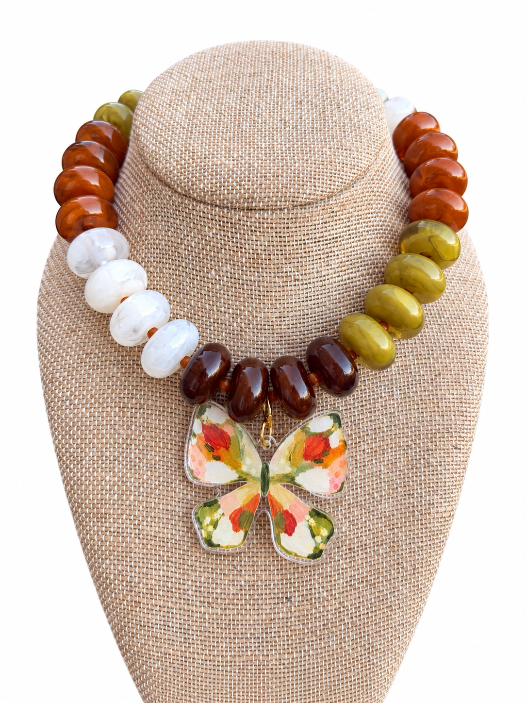 Rebecca x Kate Fall Butterfly Necklace – Harvest Mix