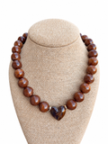 The Chestnut Crush Heart Necklace