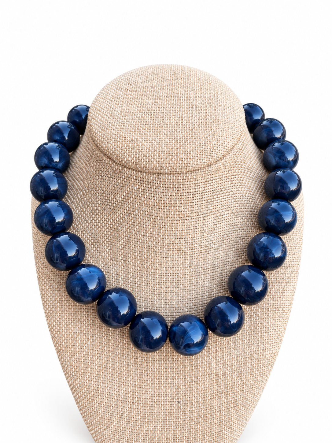 Midnight Navy Bauble Necklace