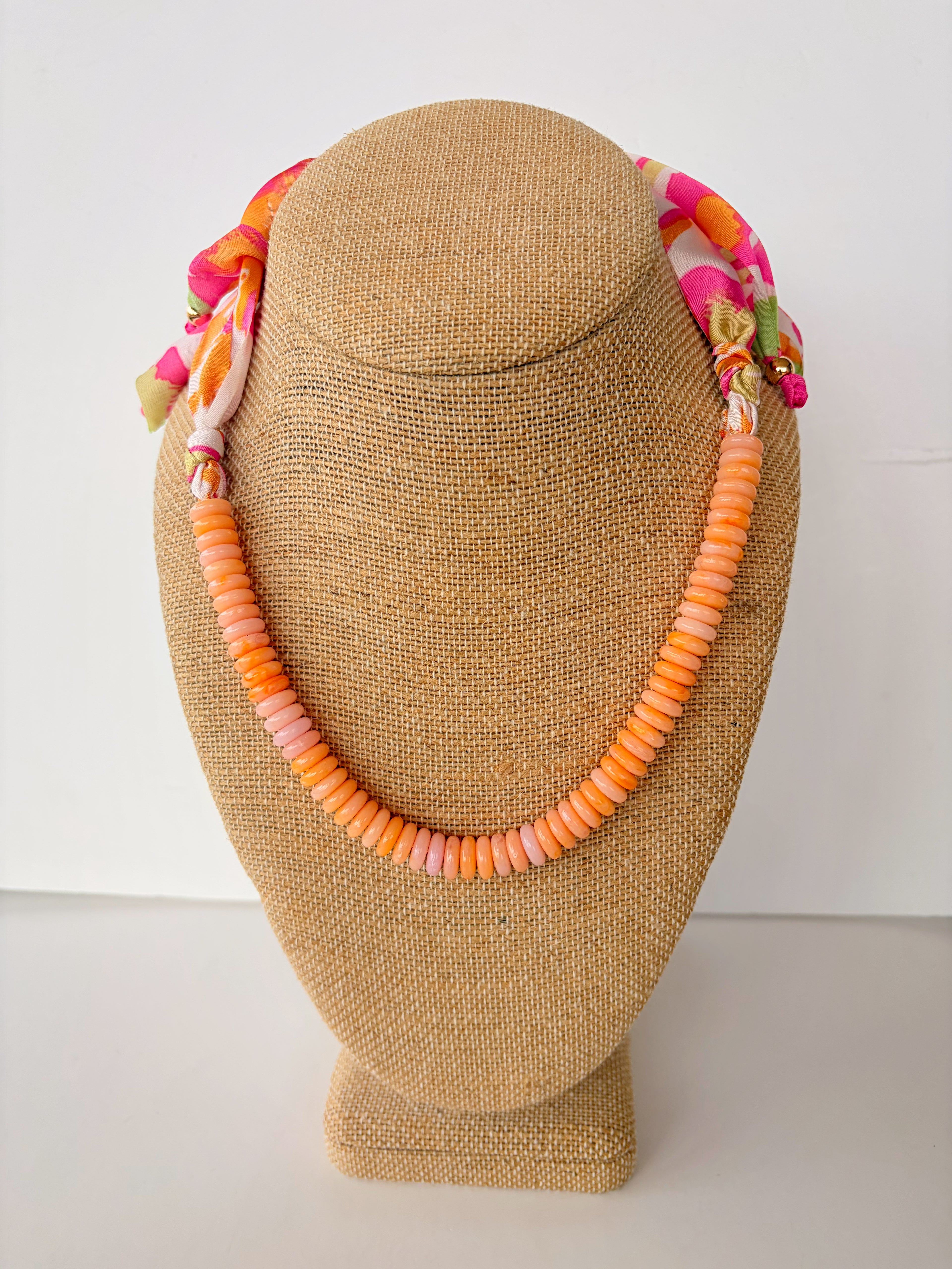 Beaded Scarf Necklace