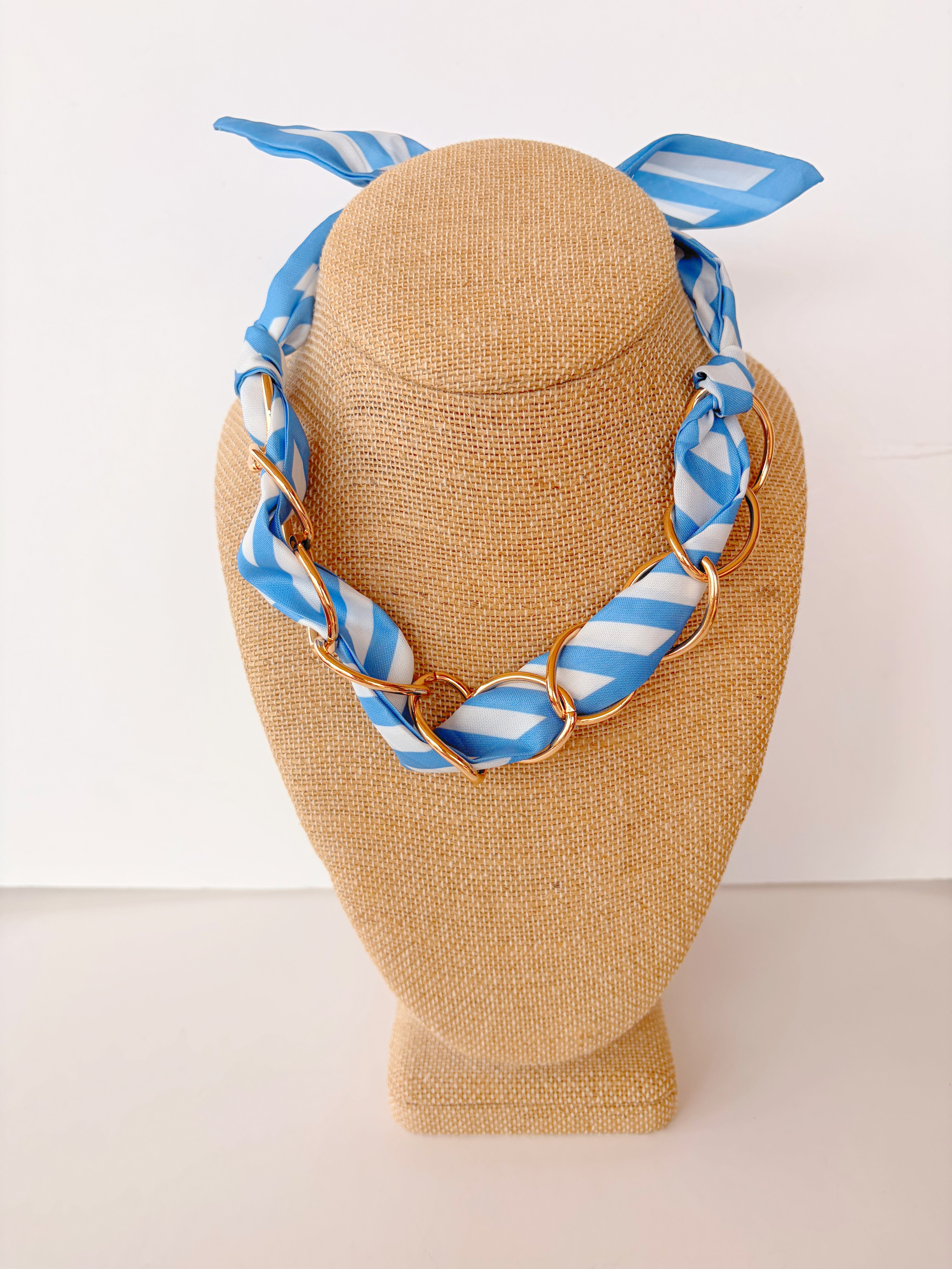 Multi Link Scarf Necklace