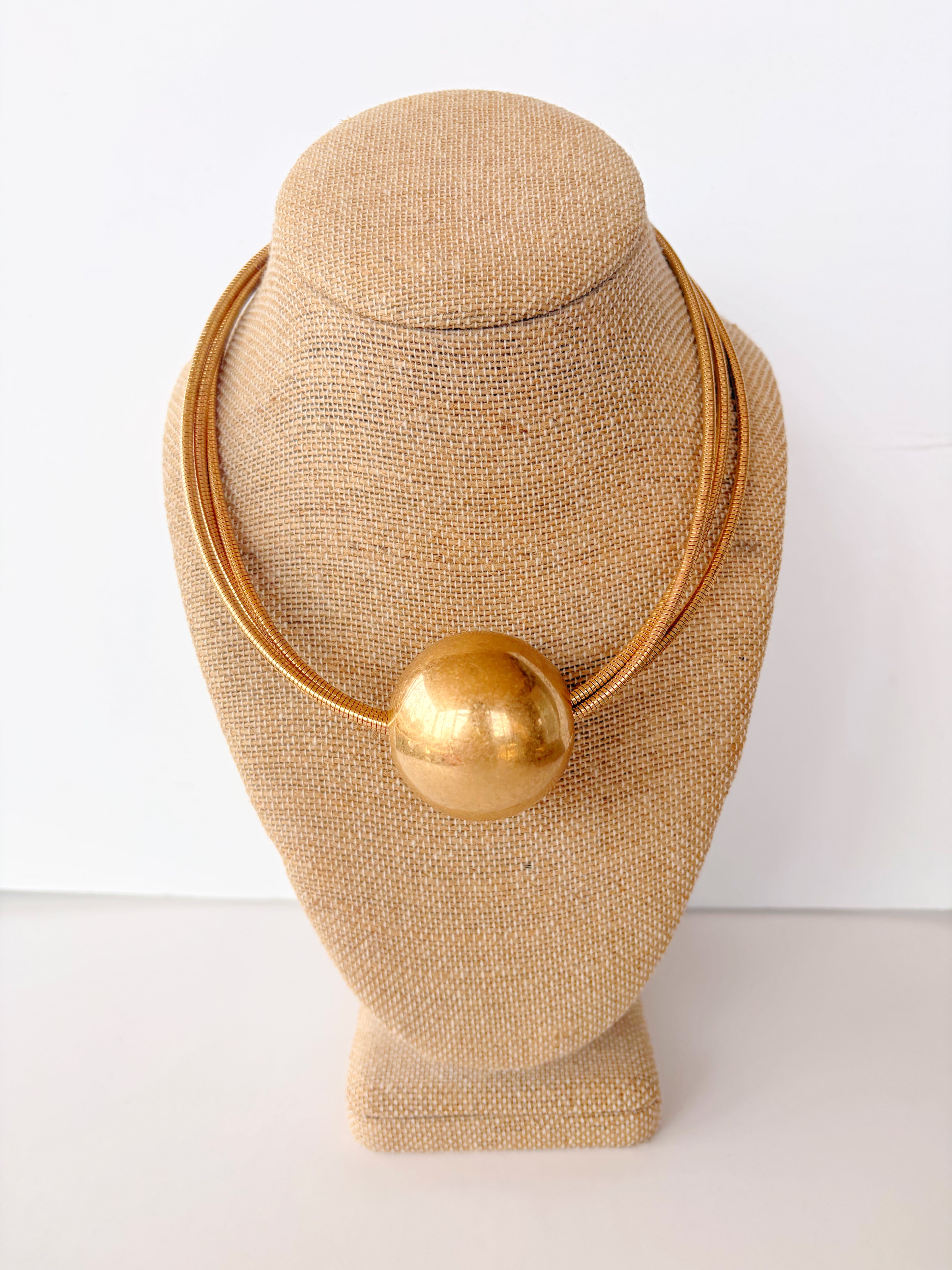 Statement Ball Bead Choker