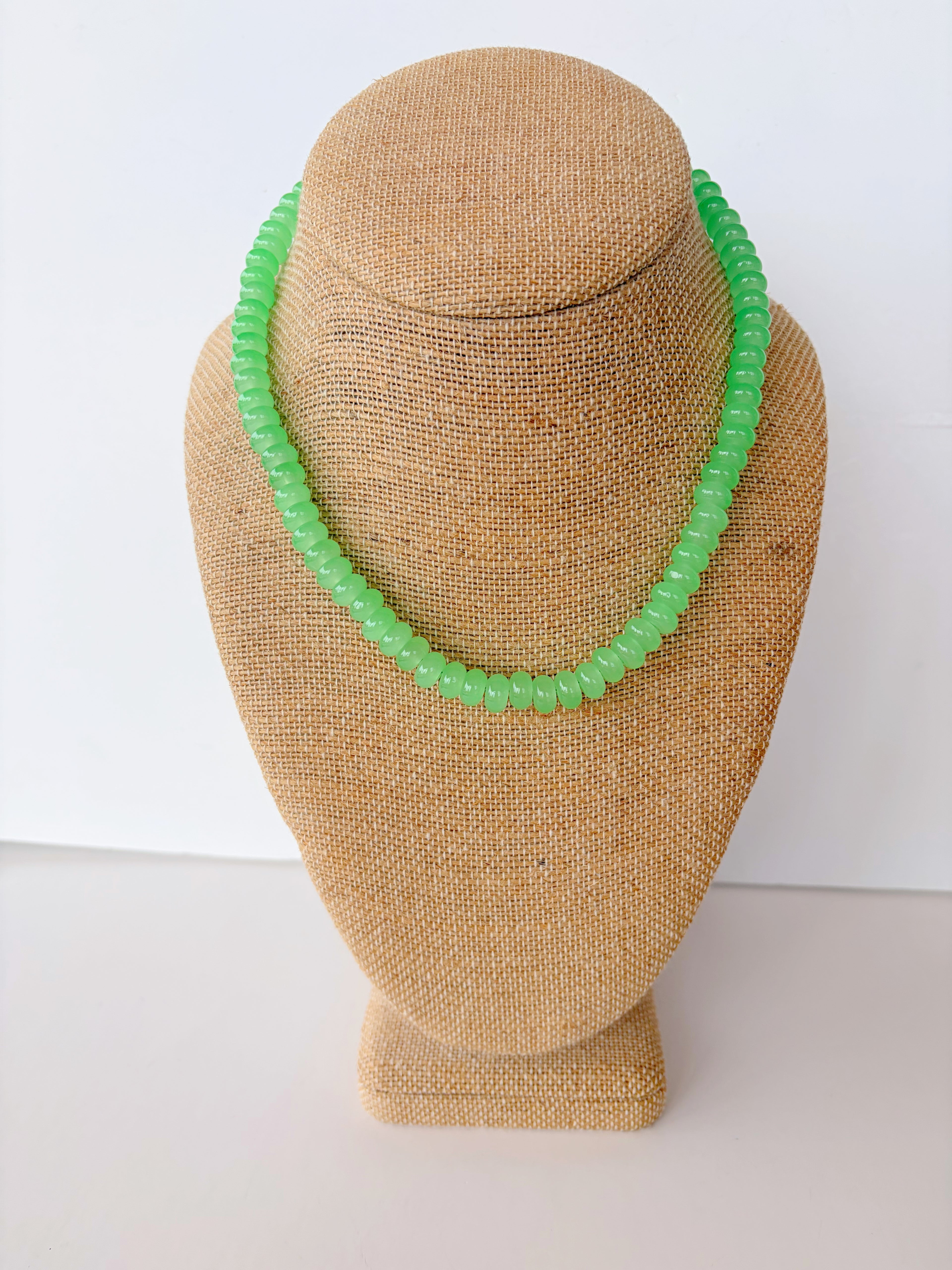 Green Rondelle Necklace