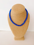Blue Rondelle Necklace