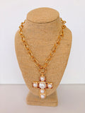 Pearl Cross Necklace