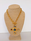 Abalone Cross Necklace