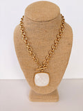 Cloud Stone Pendant Necklace
