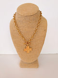 Textured Cross Necklace
