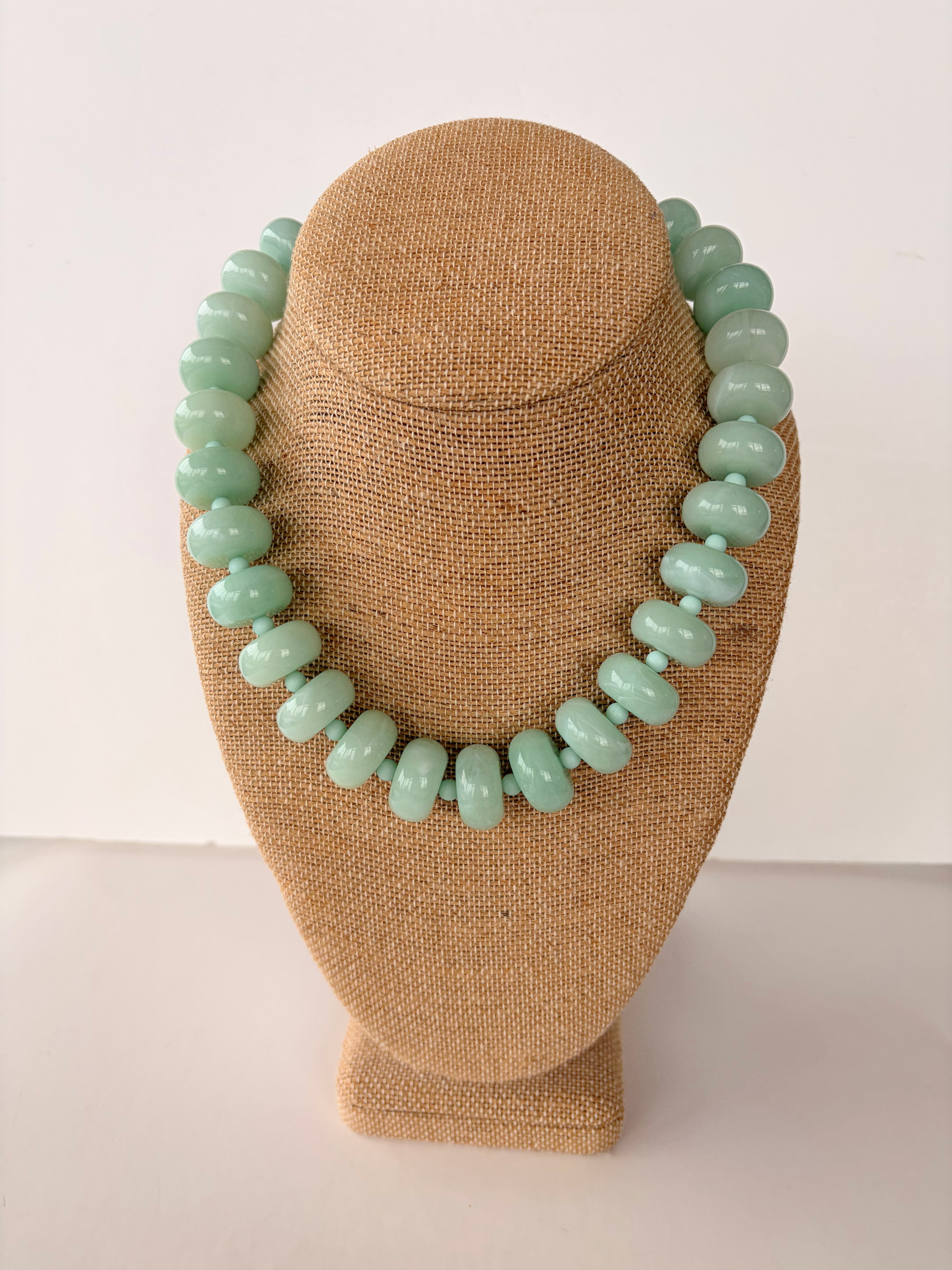 Larger Rondelle Beaded Necklace