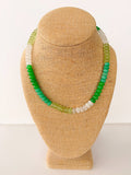Shades of Green Rondelle Necklace