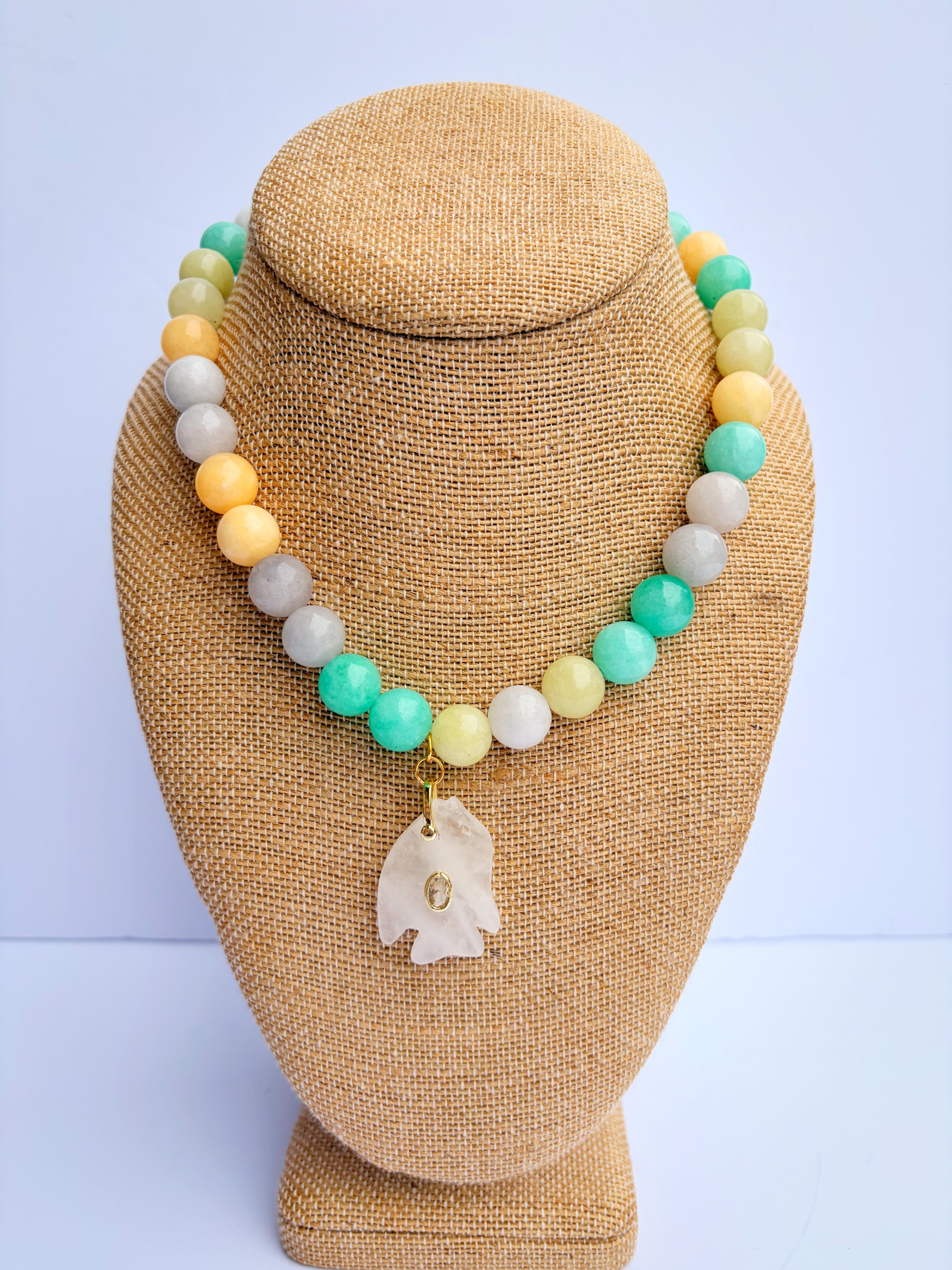 Melon Bauble Fish Necklace